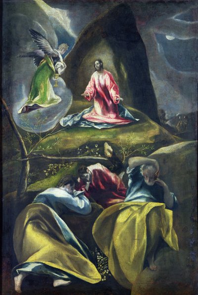 Christus in de Tuin van Olijven door El Greco